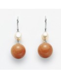 Miluna Earrings - Pendants - Orient Pearls - 11-12 mm - Quartz-PER1994