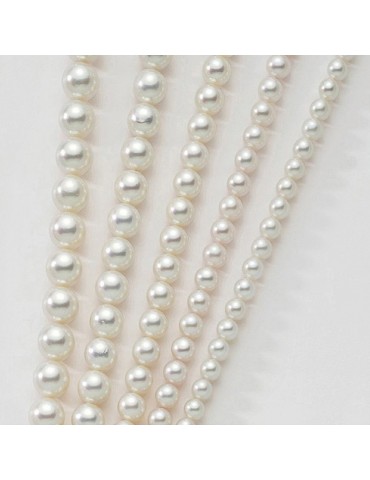 Miluna Bracelet - with Strand of Freshwater Pearls 7.5 - 8 mm and 18k White Gold Clasp - 0