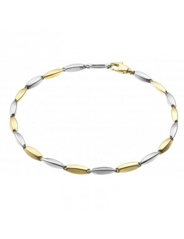 Chimento Bracelet - Tradition Gold Bamboo Two-Tone in 18K Yellow Gold and White Gold 19cm - 0