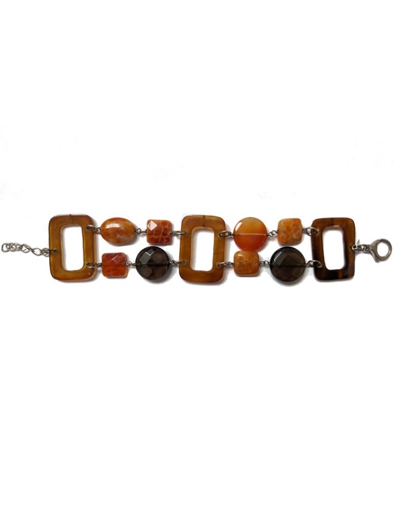 Della Rovere Bracelet - Bone - Aragonite-Smoky Quartz-B016565S130080AD
