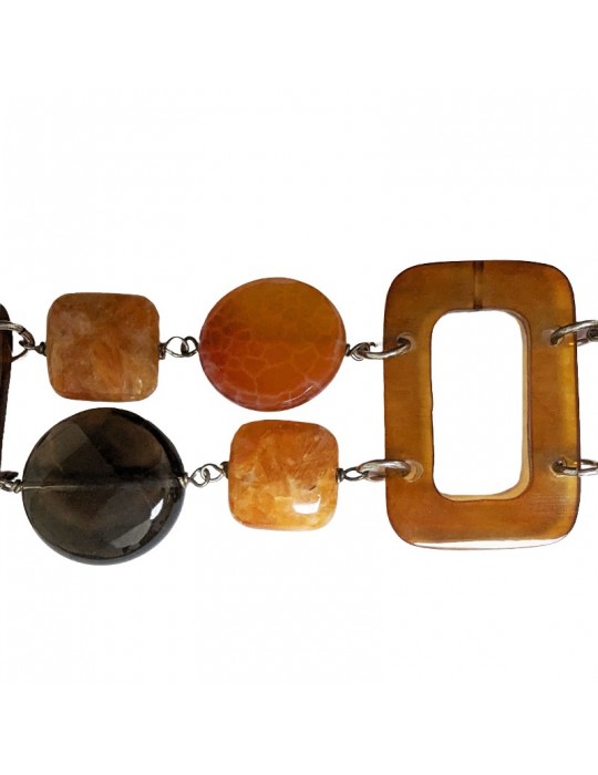 Della Rovere Bracelet - Bone - Aragonite-Smoky Quartz-B016565S130080AD