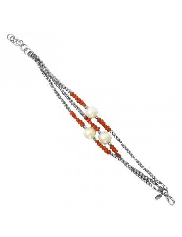 Bracciale Della Rovere -  Perle Barocche - Corallo Rosso - DR159