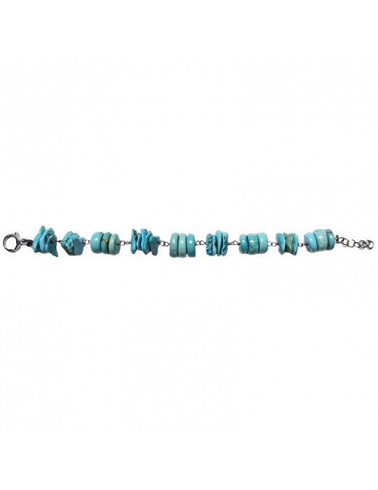 Della Rovere Bracelet - 925% Silver - Amazonite - Turquoise Howlite - DR162