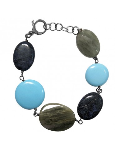 Della Rovere Bracelet - Turquoise Paste - Dumortierite - BRDR076