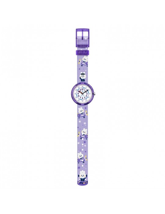 Orologio Flik Flak-Chasing Clouds-Viola-32mm-Coniglietti Piloti-FBNP220