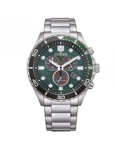 Orologio Citizen - Of Sport Crono Eco-Drive 43mm Nero Verde - AT2561-81X