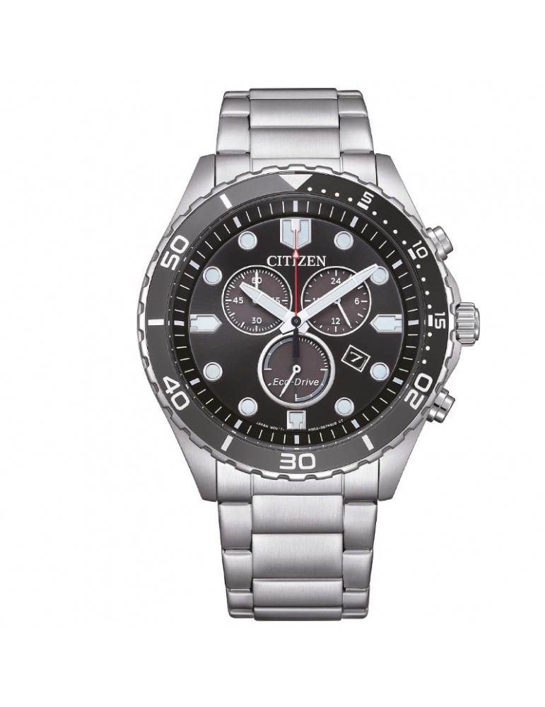 Citizen Men's Watch - Of Sport Chrono Eco-Drive 43mm Black Grey - 0