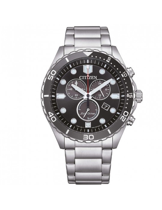 Orologio Citizen - Of Sport Crono Eco-Drive 43mm Nero Grigio - AT2568-82E