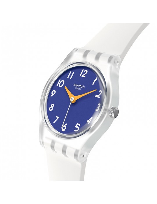 Orologio Swatch - The Gold Within You-Solo Tempo-Bianco-25mm-Blu-LE108
