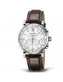 Eberhard Men's Watch - Chrono 4 Bellissimo Vitré Automatic Mechanical Chronograph 40mm White - 0