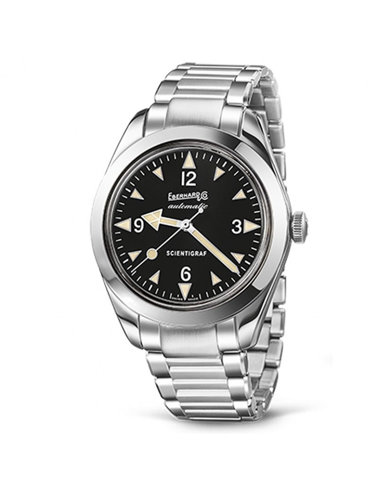 Eberhard Men's Watch - Scientigraf Automatic Mechanical 41mm Black Vintage - 0