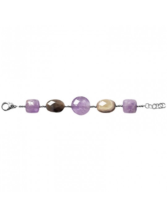 Bracciale Della Rovere - Ametista - Agata Botswana - BRDR068