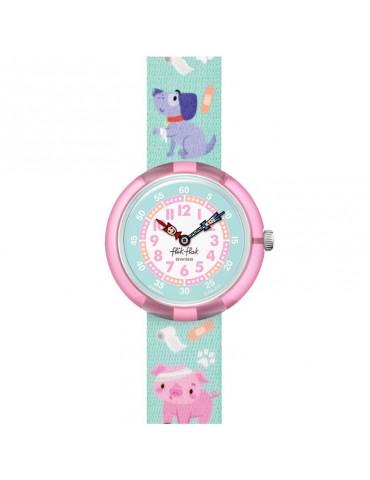 Orologio Flik Flak  - My Spirit Animal - Verde - 32mm-Cuccioli-FBNP222
