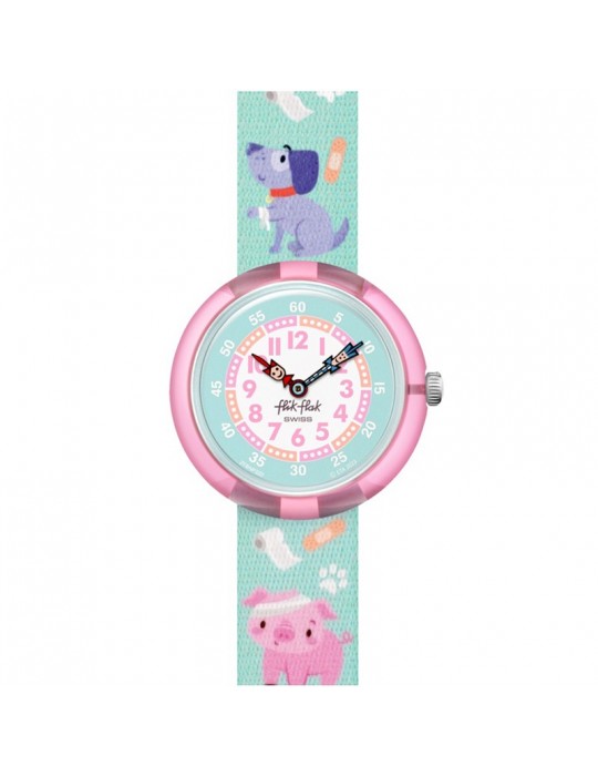 Orologio Flik Flak  - My Spirit Animal - Verde - 32mm-Cuccioli-FBNP222