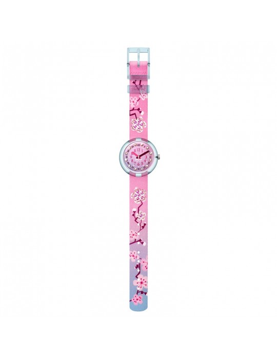 Orologio Flik Flak-Sparkling Cherry Blossom-32mm-Rosa-Cristalli-FPNP102