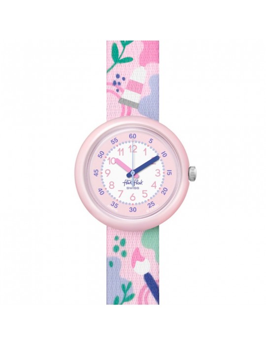 Flik Flak Watch - Art Lover - Pink - 32mm - Multicolor - FPNP142