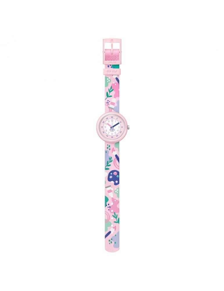 Orologio Flik Flak - Art Lover - Rosa - 32mm - Multicolore - FPNP142