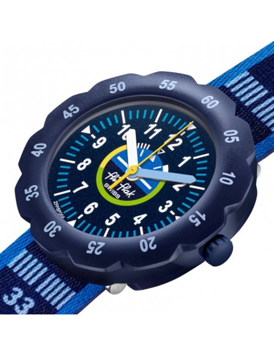 Orologio Flik Flak - Take Off - 35mm - Blu - Aerei - FPSP068