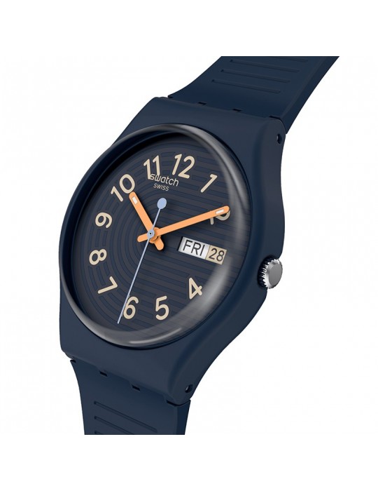 Orologio Swatch - Trendy Lines At Night - Blu - 34mm - SO28I700
