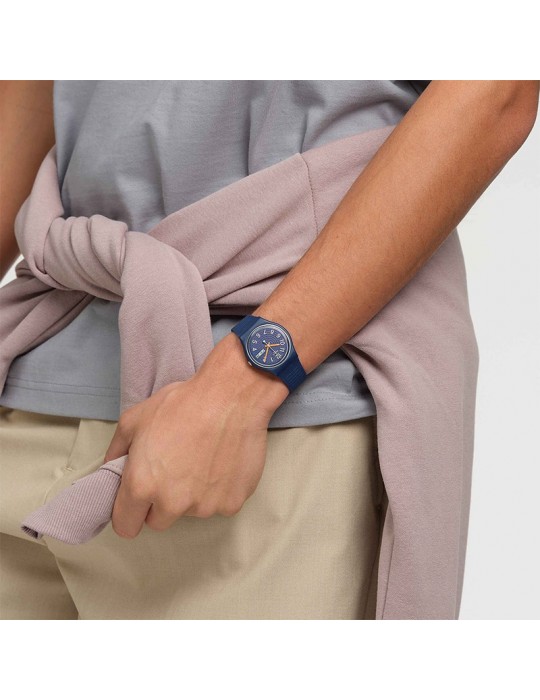 Orologio Swatch - Trendy Lines At Night - Blu - 34mm - SO28I700