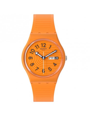 Swatch Watch - Trendy Lines In Sienna - Orange - 34mm - SO28O703