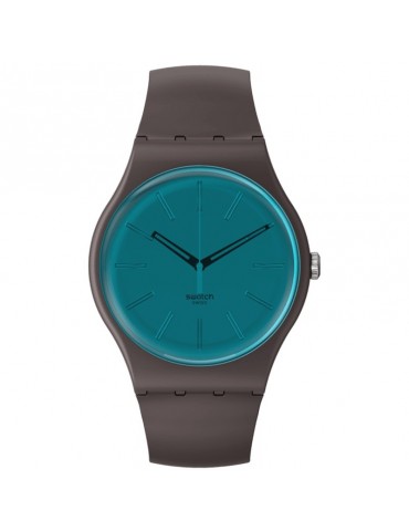 Orologio Swatch - Essentials - Dark Duality -Marrone-41mm-Blu-SO29C100
