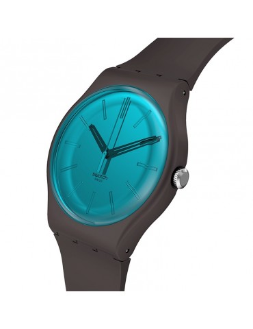 Swatch watch - Essentials - Dark Duality -Brown-41mm-Blue-SO29C100 2