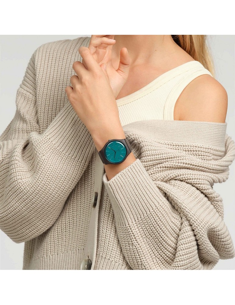 Swatch watch - Essentials - Dark Duality -Brown-41mm-Blue-SO29C100