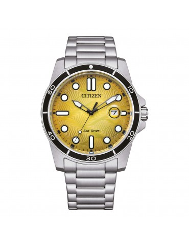 Citizen Men's Watch - Of Marine Eco-Drive 41mm Yellow - 0
