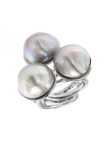 Anello Della Rovere - Argento 925% - Nr.3 Perle - DLRV39BIS