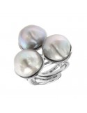 Della Rovere Ring - 925% Silver - Nr. 3 Pearls - DLRV39BIS