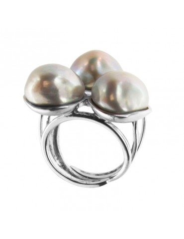 Anello Della Rovere - Argento 925% - Nr.3 Perle - DLRV39BIS 2