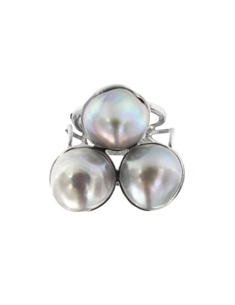 Della Rovere Ring - 925% Silver - Nr. 3 Pearls - DLRV39BIS
