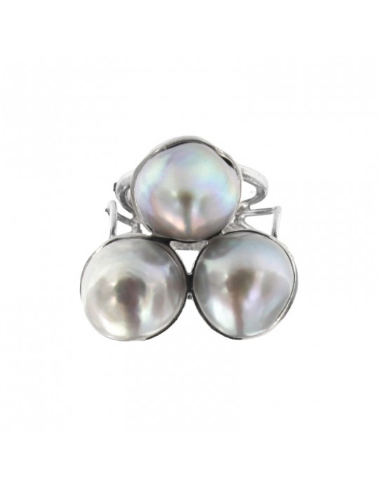 Della Rovere Ring - 925% Silver - Nr. 3 Pearls - DLRV39BIS