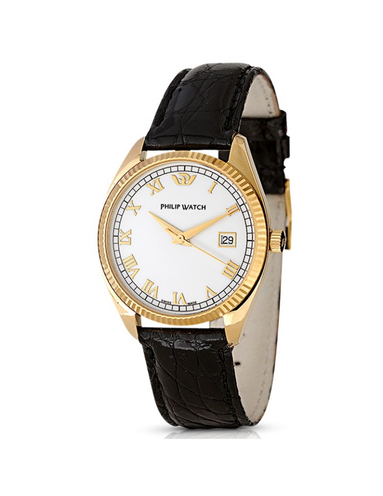 Orologio Philip Watch - Thumbel - Tempo - Data 35mm - Oro Giallo 18 Carati