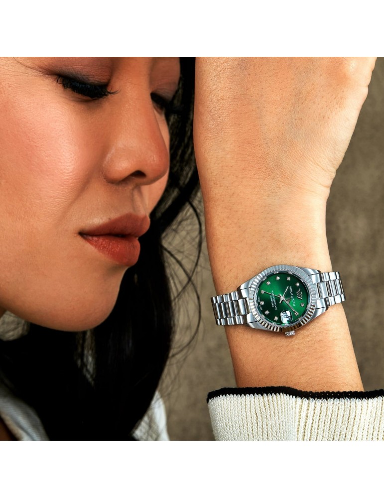 Orologio Philip Watch - Caribe Urban Quarzo 28mm Verde - Diamanti - R8253597649