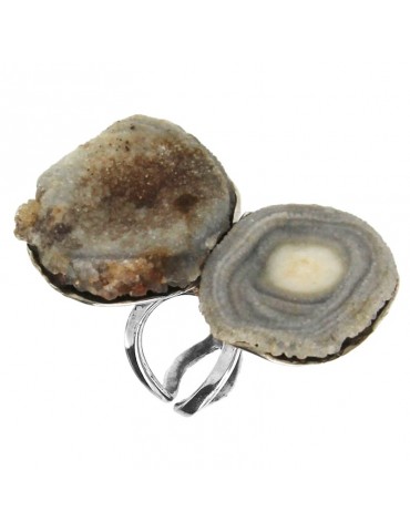 Anello Della Rovere - in Argento 925% - Pietra Lavica - DLRV39