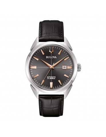 Bulova Men's Watch - Sutton Automatic 41mm Anthracite Rose Gold - 0