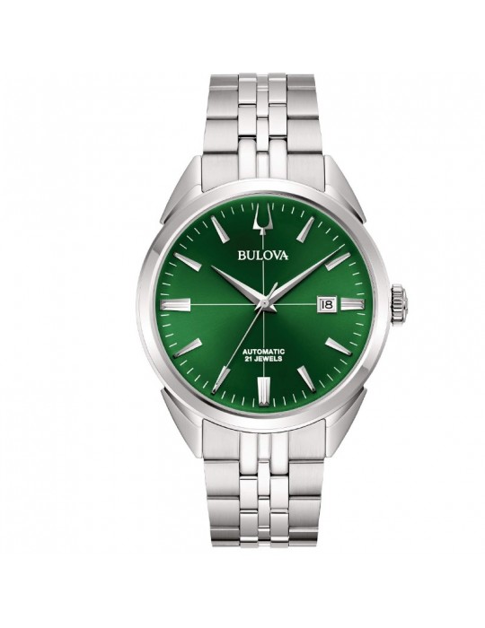 Orologio Bulova Uomo - Sutton Automatico 41mm Verde - 96B424