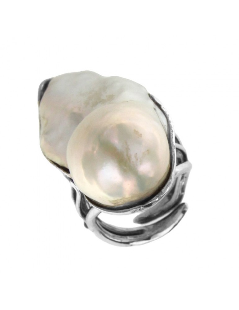 Anello Della Rovere - in Argento 925% - Perla Barocca - ANMPFG1401