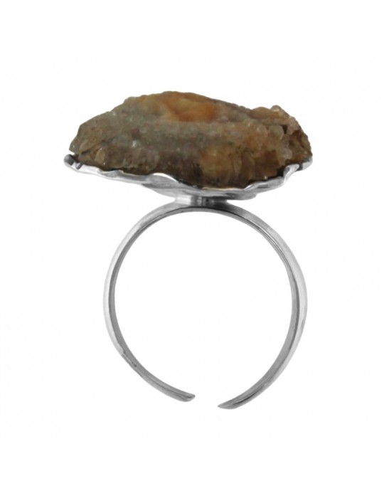Della Rovere Ring - in 925% Silver - Lava Stone - FR127
