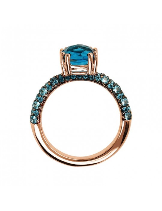 Bronzallure-Preziosa-Prisma Gem Blue Ring-Size 14-WSBZ02181.BLUE-14