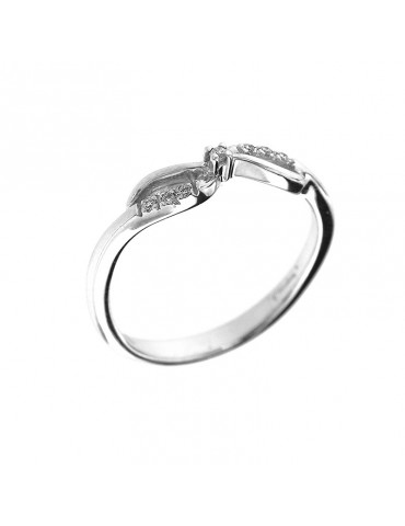Miluna Solitaire Ring with Diamonds for Woman - 0