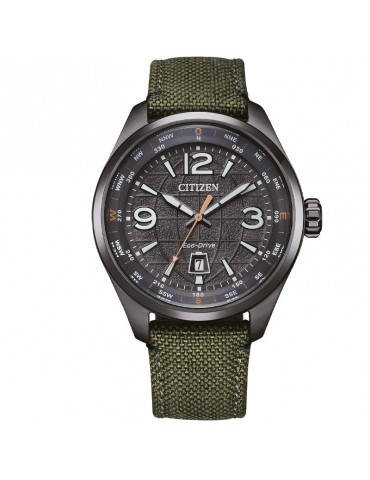 Orologio Citizen Uomo - Urban Traveler Eco-Drive 42mm Antracite Verde - AW1837-11H