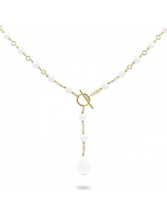 Rue Des Mille Necklace - Whiteside - Pearl Drop Pendant -GR019M5AU Rue Des Mille Necklace - Whiteside - Pearl Drop Pendant -GR019M5AU