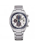 Citizen Men's Watch - Of Metropolitan Chronograph Eco-Drive 40mm White Blue - 0