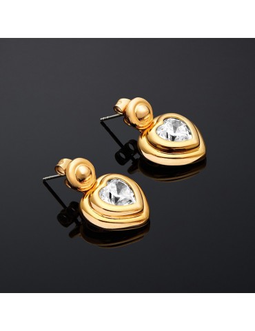 Chiara Ferragni Earrings - Bold - Pendants-Heart Crystal-J19AXP04