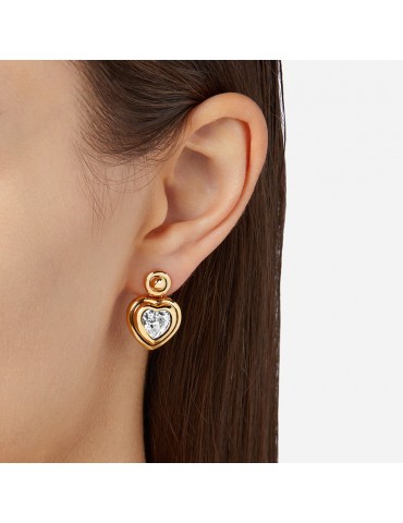 Orecchini Chiara Ferragni - Bold - Pendenti-Cristallo a Cuore-J19AXP04 2