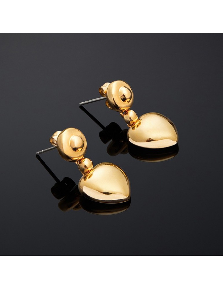 Orecchini Chiara Ferragni-Bold-Pendenti-Argento 925% Gold-Cuori-J19AXP05