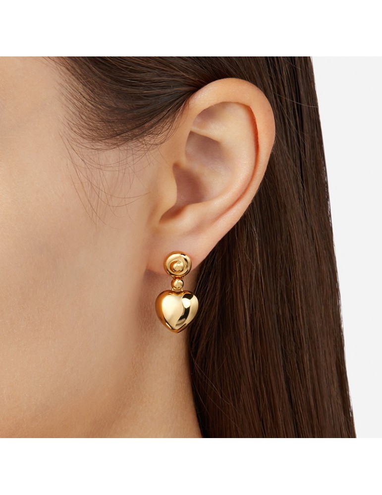 Orecchini Chiara Ferragni-Bold-Pendenti-Argento 925% Gold-Cuori-J19AXP05